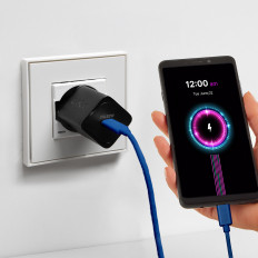 Καλώδιο καλωδίου στην υποδοχή USB-C - USB-C 60W 1.5m - μπλε