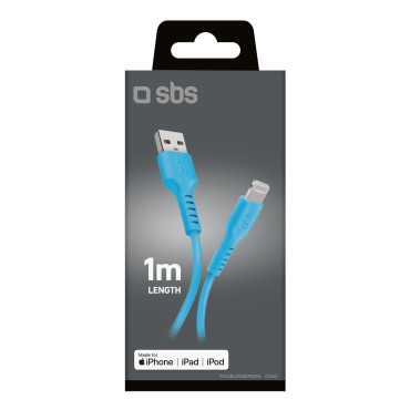 Kabel USB-kabel - iPhone strela - modra