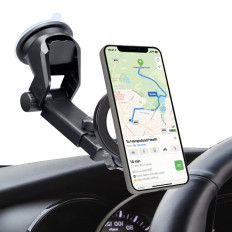 Car holder for smartphone Magsafe on the dashboard window - black