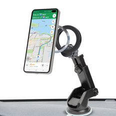 Suporte de carro para smartphone magsafe na janela do painel - preto