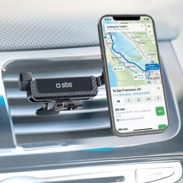 Alça do carro da gravidade no smartphone - preto
