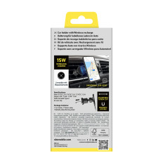 Alça de carro no smartphone com carregador de indução Magsafe - preto