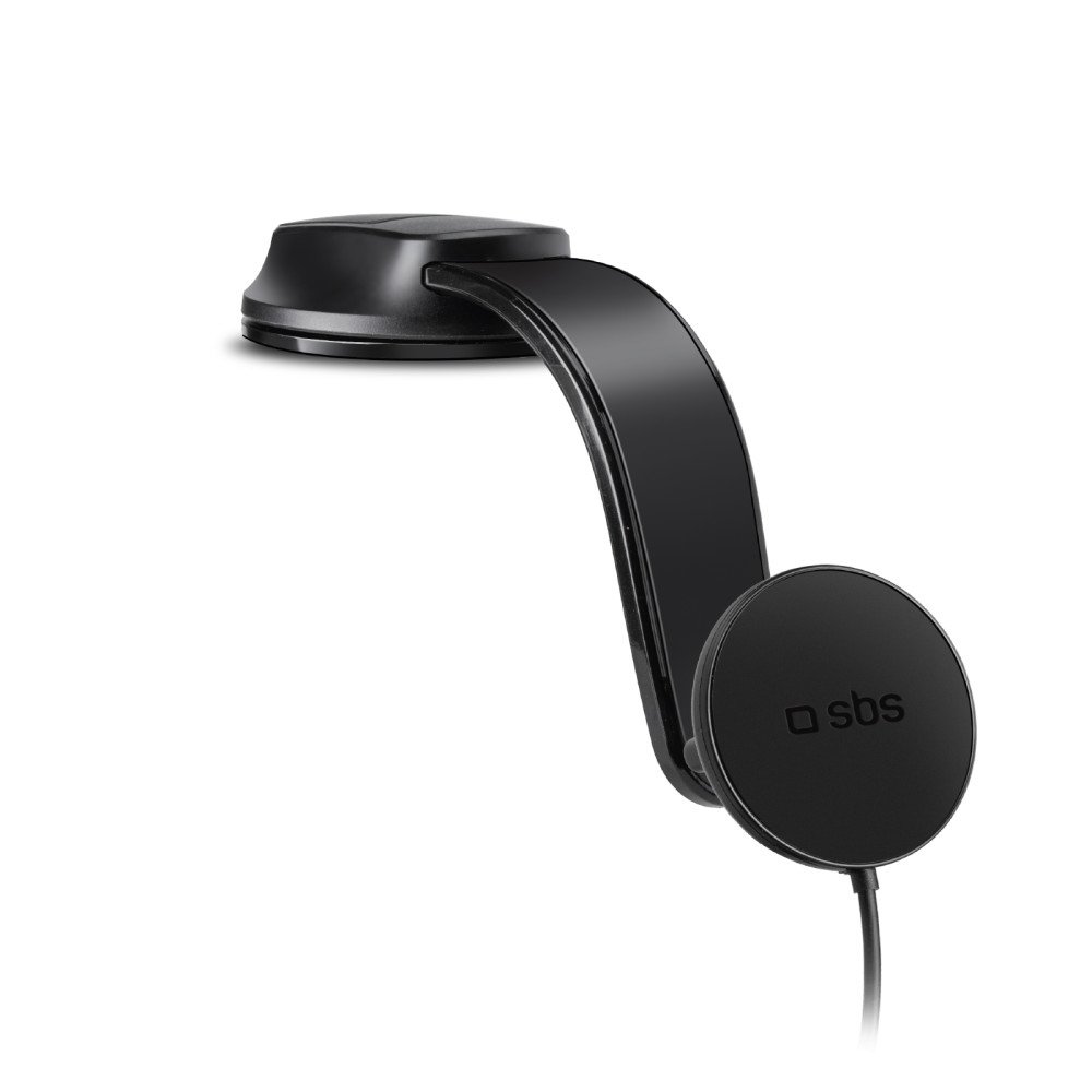 Alça de carro no smartphone com carregador de indução Magsafe - preto