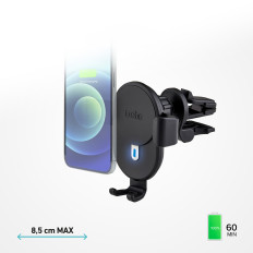 Bilhandtag på smartphone med 10W Induktionslastare - Svart