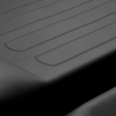 Kosmetikstuhl 557A mit Becken schwarz — Detailaufnahme Oberfläche