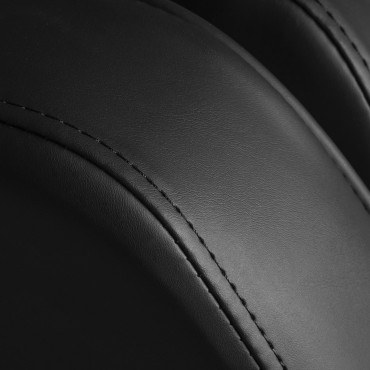 Kosmetikstuhl 557A mit Becken schwarz — Detailaufnahme Sitz