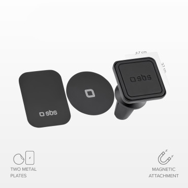 Magnetický držák pro smartphone pro napájecí gril - černá