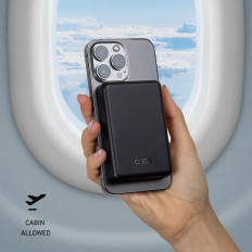 Powerbank udstyr 5000 mAh USB-C MAGSAFE - Sort