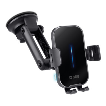 Suporte de carro com carregador sem fio 15w - preto