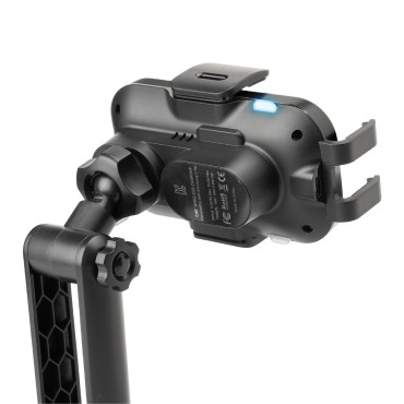 Titolare dell'automobile con caricabatterie wireless da 15W - nero