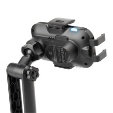 Auto turētājs ar 15W bezvadu lādētāju - melns