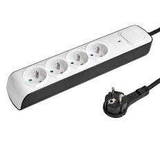 Anti-Slip Strip 4 Sockets 1.5m - vit