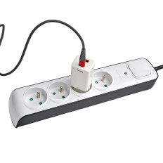 Anti-Slip Strip 4 Sockets 1.5m - vit