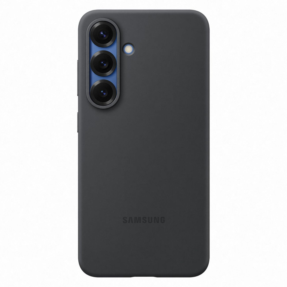 Samsung Silikonväska Samsung Silikon Etui för Samsung Galaxy S25 - Svart
