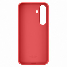 Pochette en silicone Samsung Silicone Case pour Samsung Galaxy S25 - Rouge
