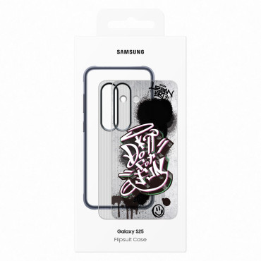 Silicone Pouch Samsung Flipsuit Case Robust för Samsung Galaxy S25 - Svart