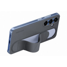 Samsung Stalni oprijem Ohišje Silikonski primer s stojalom za Samsung Galaxy S25 - Black