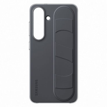 Samsung Stalni oprijem Ohišje Silikonski primer s stojalom za Samsung Galaxy S25 - Black