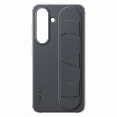 Samsung Stalni oprijem Ohišje Silikonski primer s stojalom za Samsung Galaxy S25 - Black
