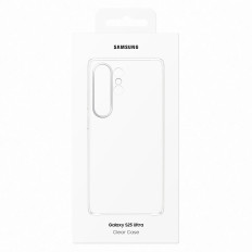 Caso de silicone do caso claro de Samsung para Samsung Galaxy S25 Ultra - Transparente