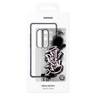 Samsung FlipSuit Case Rugged voor Samsung Galaxy S25 Ultra - Zwart
