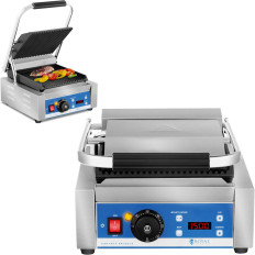 Contatta Grill Contatto elettrico con display a LED Dischi in ghisa 1800W