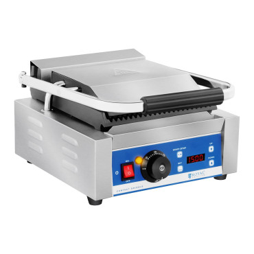 Kontakta Grill Elektrisk kontakt med LED-skärmgjutjärnskivor 1800W