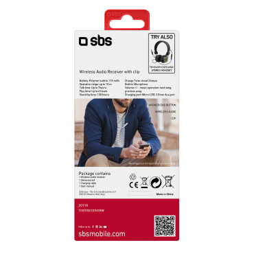 Bluetooth adapter Brezžični sprejemnik s stereo set - sivim
