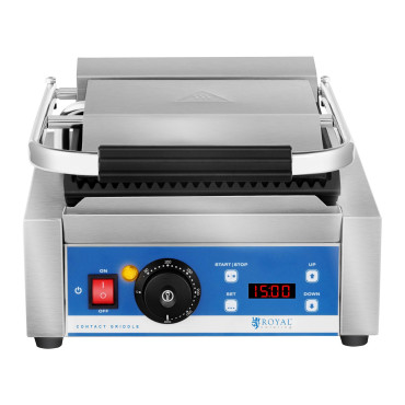 Kontakta Grill Elektrisk kontakt med LED-skärmgjutjärnskivor 1800W