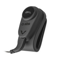 Fone de ouvido mono sem fio para capacete de motocicleta - preto