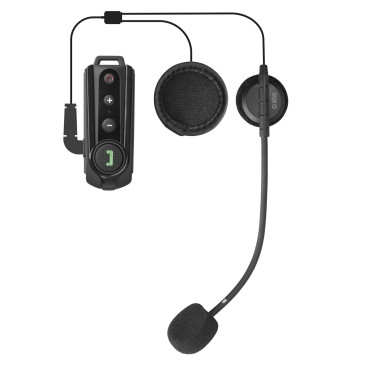 Brezžični interkom Motorcycle Wireless s funkcijo za sprejem povezave - Črna