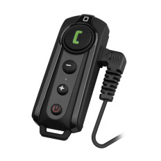 Motorcycle wireless intercom with connection receiving function - black