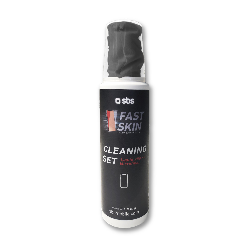Niz tekočin za čiščenje pametnih telefonov z mikrofiber 250 ml