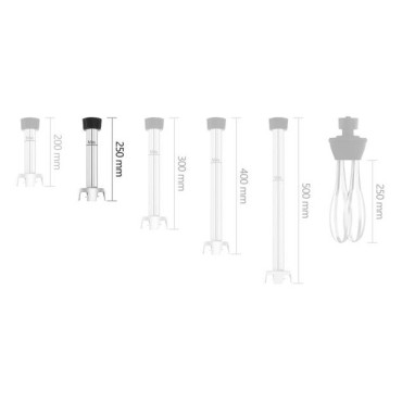 Zmiešanie ramennej zmiešavacieho zariadenia pre mixér ručnej miešačky Royal Catering RCMA-250 250 mm