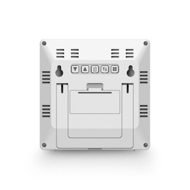Stanica Hama Palawan Teplomer Hygrometer Clock Budík - biela