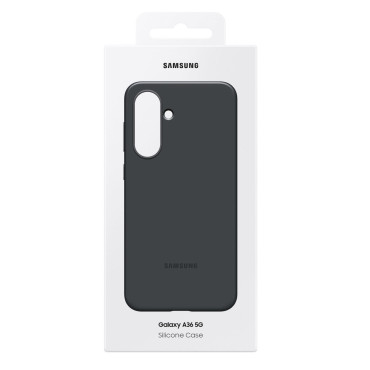 Siliconencase Samsung Silicone Case voor Samsung Galaxy A36 5G - Zwart