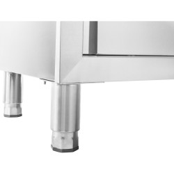 Rostfritt stål Catering Garderob Dubbelsidig dörr 180x118x50cm