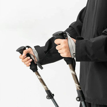 Trekking Poles Nordic Walking Aluminium 110 - 130 cm - Brown