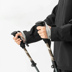 Trekking Poles Nordic Walking Aluminium 110 - 130 cm - Brown