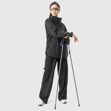 Trekking Pole nordijske hoje aluminij 110 - 130 cm - Violet