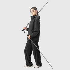 Trekking Poles Nordic Walking Aluminium 110 - 130 cm - violett