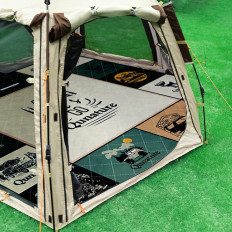 Piknik matte. Teppe. Vanntett turist 2 x 2 m - flerfarget