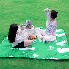 Picnic Mat Blanket Vattentät Turist 2 x 2 m - grön