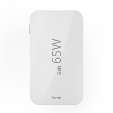 Carregador de dobramento USB-C USB-A 65W - Gan branco