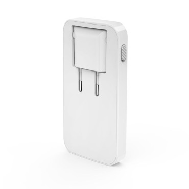 Carregador de dobramento USB-C USB-A 65W - Gan branco