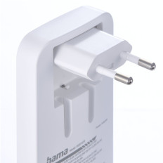Carregador de dobramento USB-C USB-A 65W - Gan branco