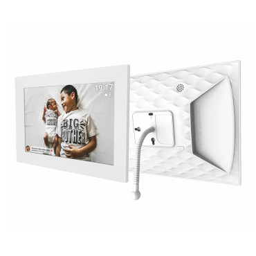 Frame de foto digital para PFF-1026W 10.1 '16 GB MicroSD Wi-Fi - Branco