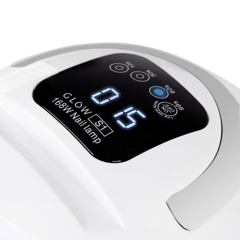 UV DUAL LED GLOW S1 168W SILBER — Detailaufnahme Bedienelemente