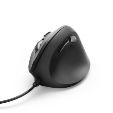 Káblová myš EMC-500 ergonomická vertikálna - čierna