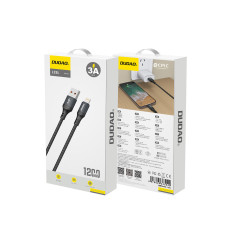 Câble USB-A Cable - Lightning iPhone à 3A 30W ... 1.2m - noir